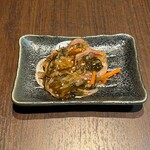 squid sashimi kelp