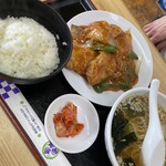 ラーメン正竜 - ランチ 酢豚定食