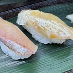 仙令鮨 - かんぱち、平目醤油