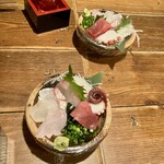 米家 - 刺身盛合せ1.5人前1,650円2分割