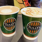 TULLY'S COFFEE - 【カフェラテ／キャラメルラテ】ゼビオアリーナの開演待ちで、ほっと一息( 'ω')