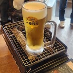 磯丸水産 - 生ビール焼き(*≧ω≦)