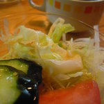 キッチン陽葉 - ランチセットのわかめスープとサラダ