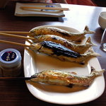 杉ケ瀬ヤナ - 2009年の初落ち鮎