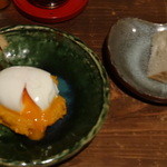 嘉門 - 練り雲丹に半熟玉子