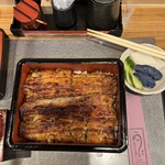 鰻 むさし乃 - 鰻重とお新香（美味です）