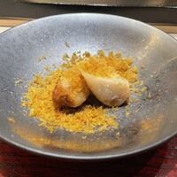 鮨 詠心 - 海老芋の唐揚げとカラスミ
