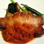 アベス - ランチ　豚ロース肉のソテートマトビネガーソース
