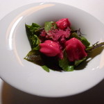 リストランテ ナカモト - ピーノプラート農園のサラダ('13.12)