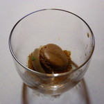 リストランテ ナカモト - 最後のひとくち：コーヒーマカロン('13.12)