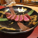 にくの匠 三芳 - 和牛ロース肉のステーキ1