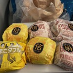 マクドナルド - たまごダブル、倍ハンバーガー、倍チーズバーガー