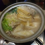 ずぼんのすそ - 料理写真:鶏鍋　ベース、副材