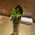 荻窪 天沼 おちあい - アボカド　カイワレ　大葉　胡桃味噌