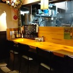 手打ちそば 春日 - 内観（カウンター席）