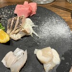 KaHo - 鮪中トロ・鰆炙り・平目・タイラギ貝