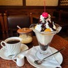 クイーン - 料理写真:チョコパフェ＆ブレンドコーヒー