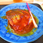 お食事処 河童 - 日替わりワンコインランチ・鯖味噌定食　５００円（税込）鯖の味噌煮のアップ【２０２３年２月】