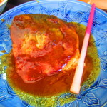 お食事処 河童 - 日替わりワンコインランチ・鯖味噌定食　５００円（税込）鯖の味噌煮のアップ【２０２３年２月】