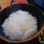 お食事処 河童 - 日替わりワンコインランチ・鯖味噌定食　５００円（税込）のご飯のアップ【２０２３年２月】