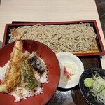 そば吟 - 海老天丼と蕎麦のセット