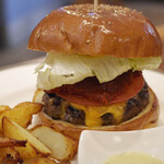 BURGER TIME - STANDARD CHEESE BURGER、Fried Potato