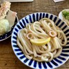 カマ喜ri - 料理写真:ぶっかけ温小1玉450円、ちくたまの天ぷらセット320円、合計770円。