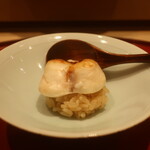 鮨 しみづ - トラフグ白子炙り