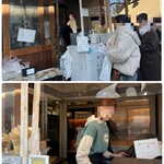 小江戸おさつ庵 - 店内奥には、たくさんのチップが並んでいるのが見えます♪(^^)