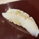 Tsukiji Sushi Sutando - エンガワ炙り