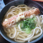 玉吉 - かけ中350円＋ちくわ天90円