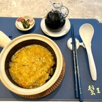 蟹王府 - フカヒレと上海蟹ソースかけご飯