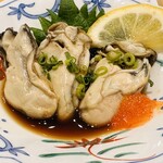 和食レストランとんでん - 蒸し牡蠣ポン酢