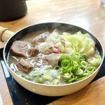 酒楽亭 空庵 - 煮込み牛タンと極甘キャベツのつけ麺