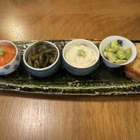 蕎麦おさめ - 前菜5点盛り
