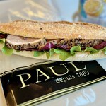 PAUL - ユズコショウ・カナール（鴨肉ローストと柚子胡椒、チコリのバゲットサンド）584円