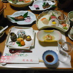 伊豆網代温泉　松風苑 - 2013年大晦日の夕食の一部