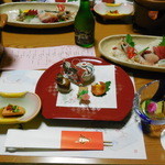 伊豆網代温泉　松風苑 - 2014年元日の夕食の一部