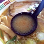 ラーメン館 - 味噌ラーメンスープ