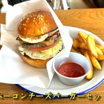 BURGERSTAND EUREKA - 料理写真:ベーコンチーズバーガーセット