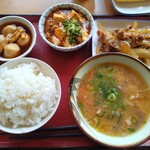 岩倉食堂 - 私のチョイス品、ご飯は中ライス