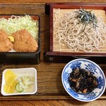 せせらぎ - ヒレカツ＆ざる蕎麦セット（1,000円）