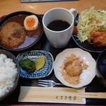 Kumaki Shokudou - 煮込みハンバーグ定食 1,000円 全景