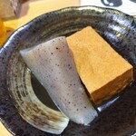 居酒屋おでん - こんにゃく、厚揚げ