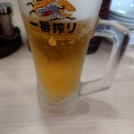 函館麺屋 四代目 - ジョッキがよく冷えた生ビール