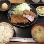 Tonkatsu Satou - ダブルかつおろしセットの全容