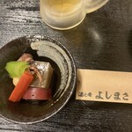 Saketosakana Yoshimasa - お通しの炊き合わせ