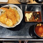 天ぷら 市 - 天丼定食(並丼)②