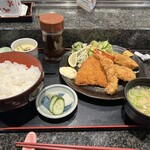 松栄鮨 - ミックスフライに定食