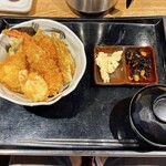 天ぷら 市 - 天丼定食(並丼)①